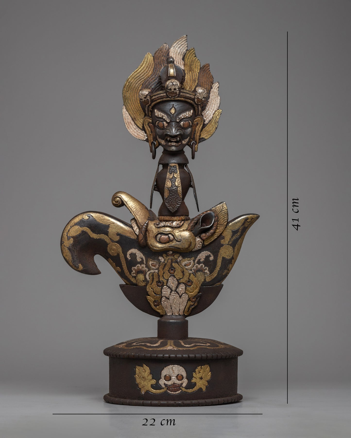 Iron Kartika Knife With Stand | Sacred Buddhist Ceremonial Artifact