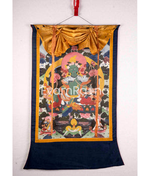 Rare Green Tara Thangka