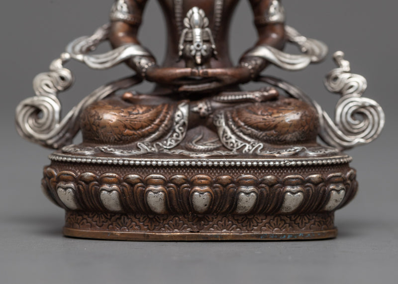 Machine Made Amitayus Buddha Statue | Craftsmanship in Divine Form for Spiritual Practice