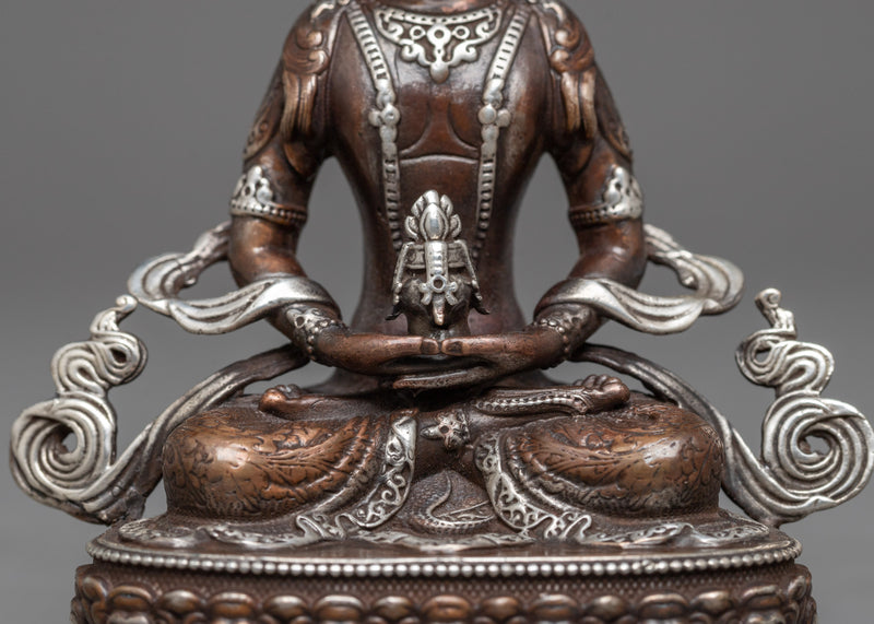 Machine Made Amitayus Buddha Statue | Craftsmanship in Divine Form for Spiritual Practice