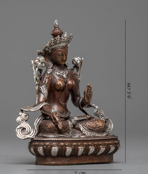 Machine Made Mother Sita Tara (White Tara) Statue | Serene Representation of Divine Feminine Ener