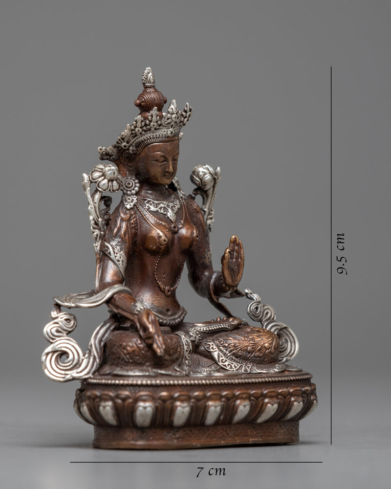 Machine Made Mother Sita Tara (White Tara) Statue | Serene Representation of Divine Feminine Ener