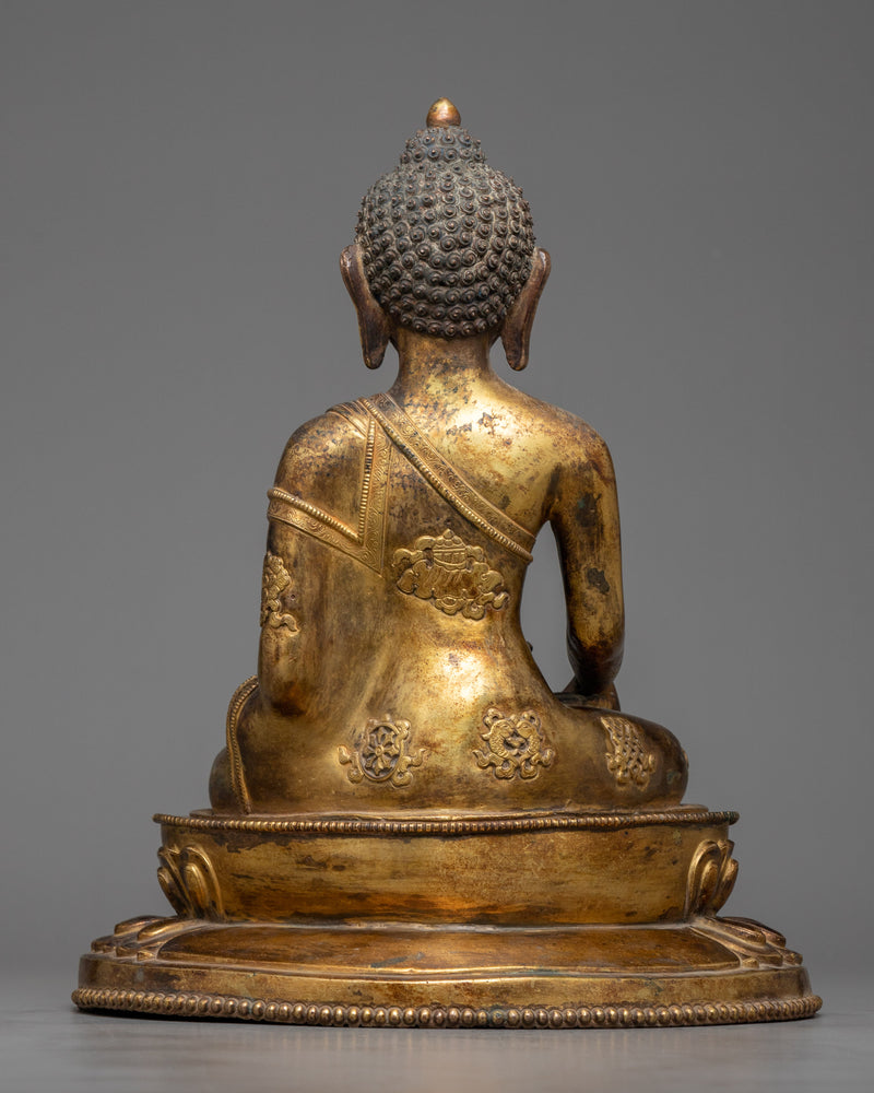 Gold Shakyamuni Buddha Statue | Serene Addition to Your Collection