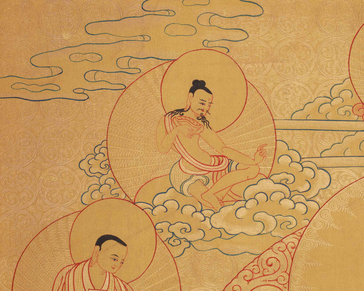 Meditating Buddha Shakyamuni Thangka | Spiritual Art of Wisdom and Serenity