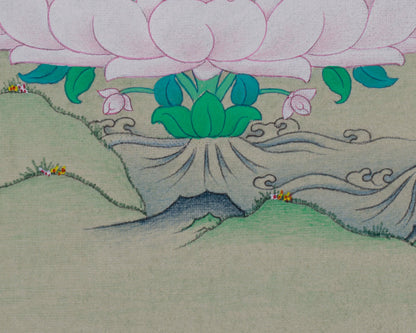 Mandarva Thangka | Guru Padmasambhava’s Enlightened Consort