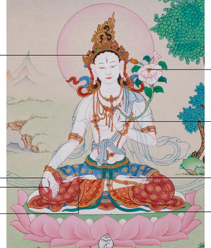 Longevity Symbol White Tara | Goddess of Healing and Compassion