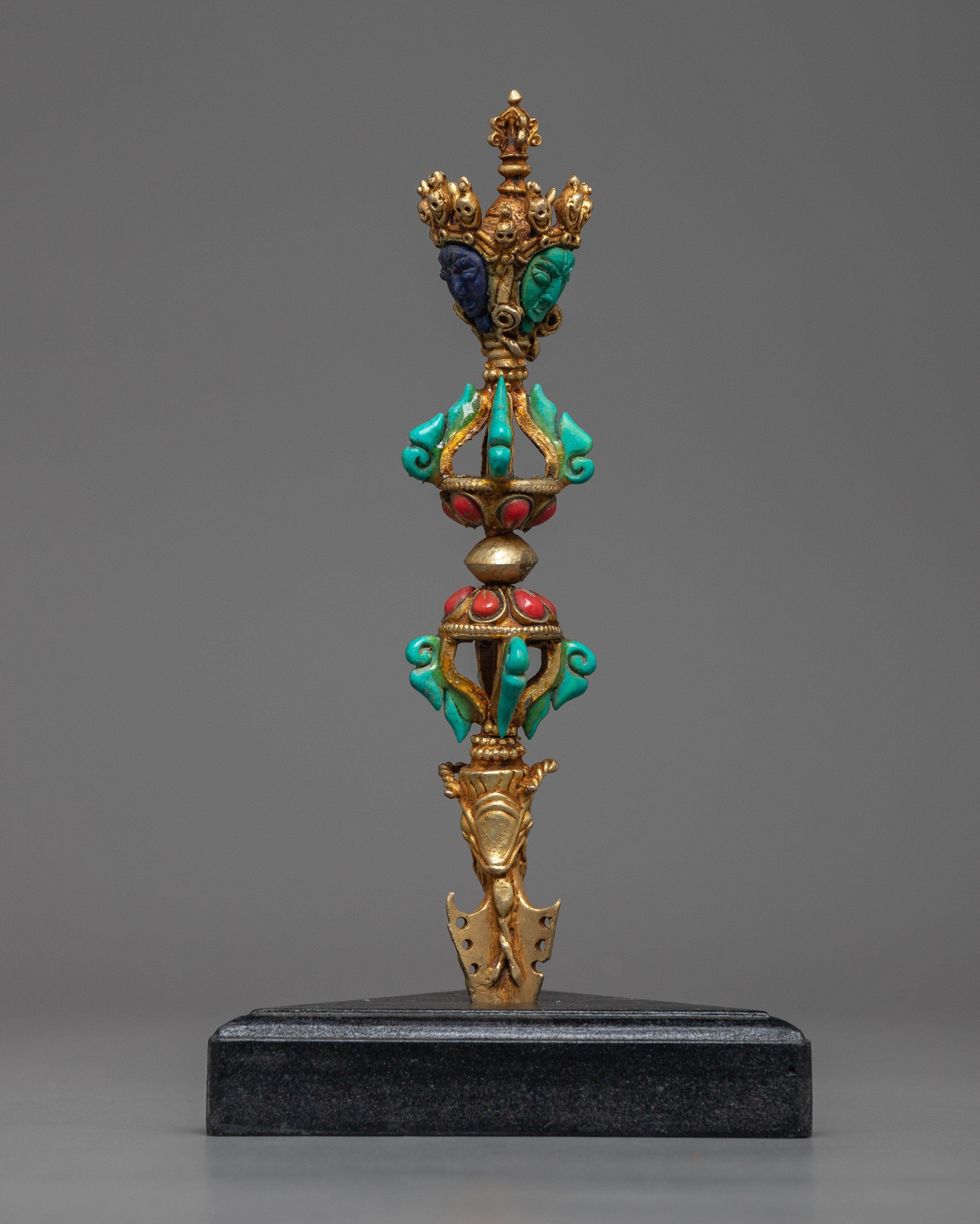 Wooden Stand Phurba | Handmade Dagger for Spiritual Practices