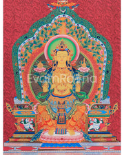Enlightened Maitreya Buddha Canvas Print