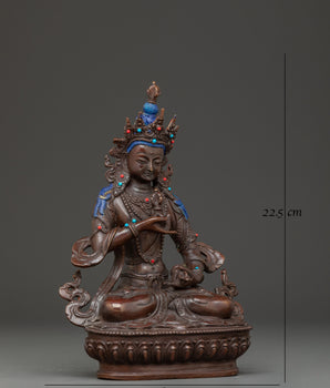 Handmade Oxidized Copper Statue of Vajrasattva