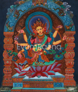 Original 6-Arms Vasudhara Thangka