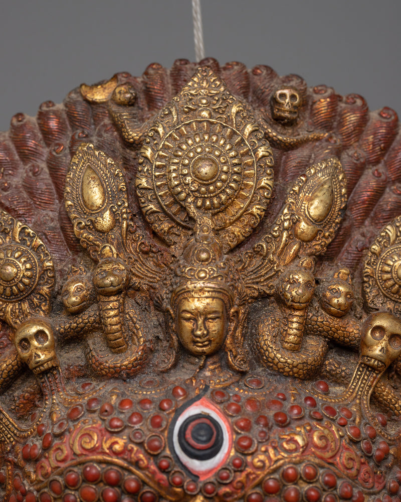 Bhairava Mask Wall Hanging | Handcrafted Hindu and Buddhist Protector