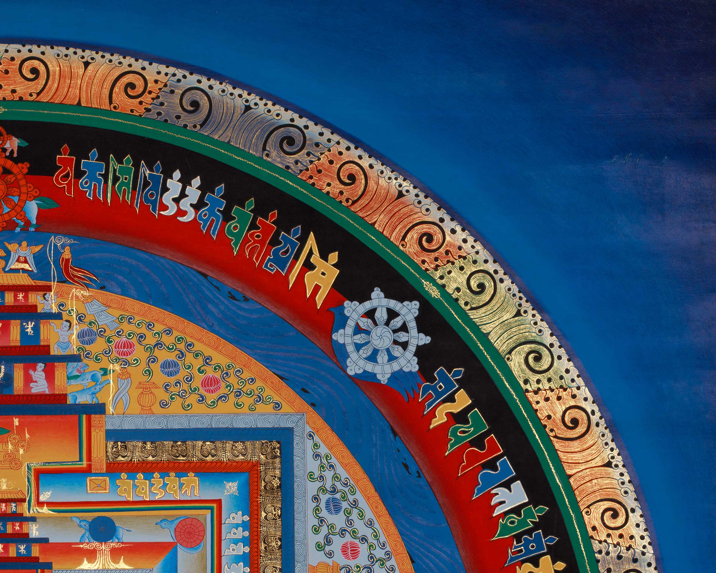 Kalachakra Mandala Spiritual Art | Tibetan Buddhist Meditation Artwork