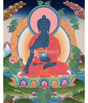 Medicine Buddha Thangka Painting