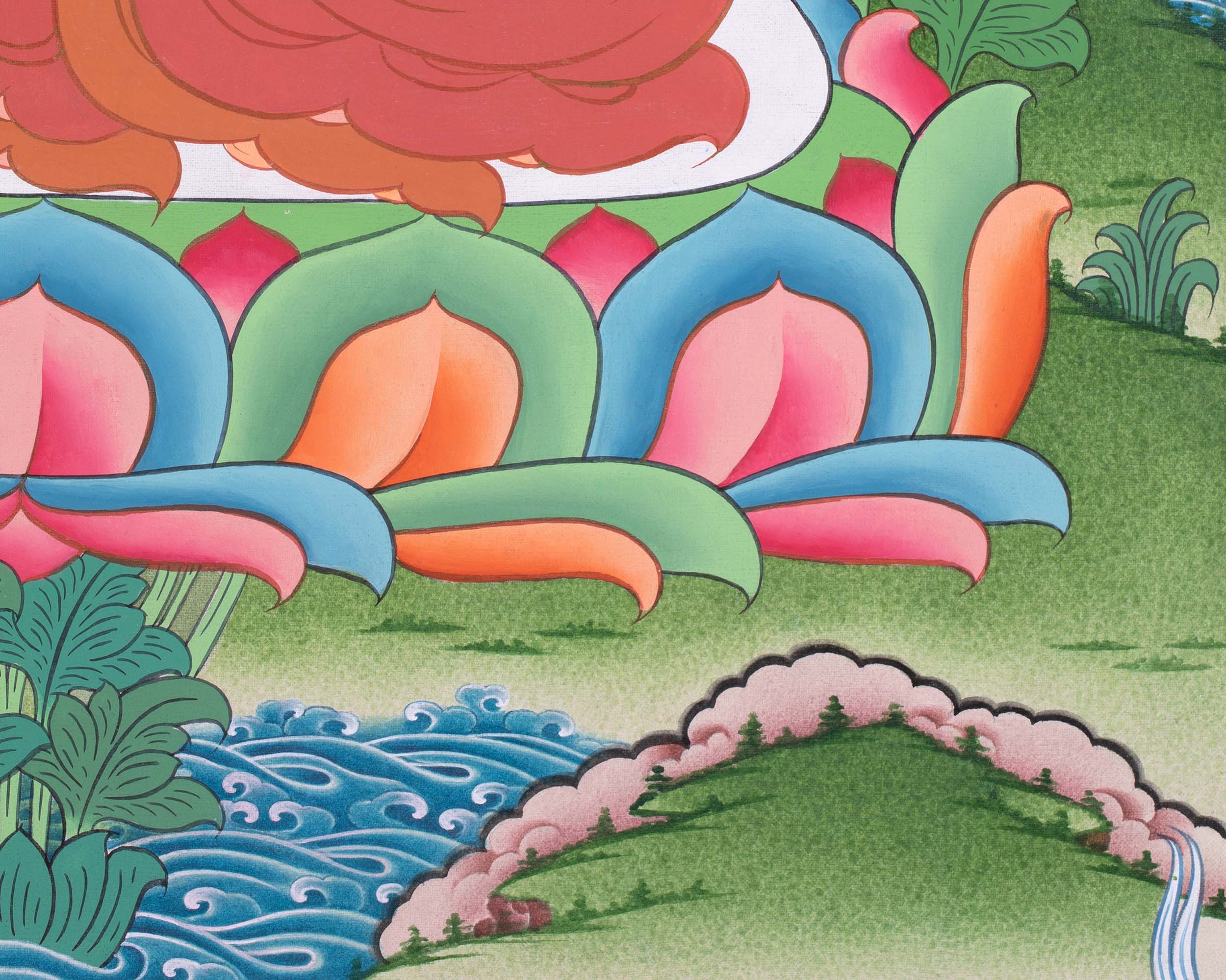 Traditional Gautama Buddha Thangka | Embodiment of Wisdom and Compassion | Shakyamuni Buddha Artwork