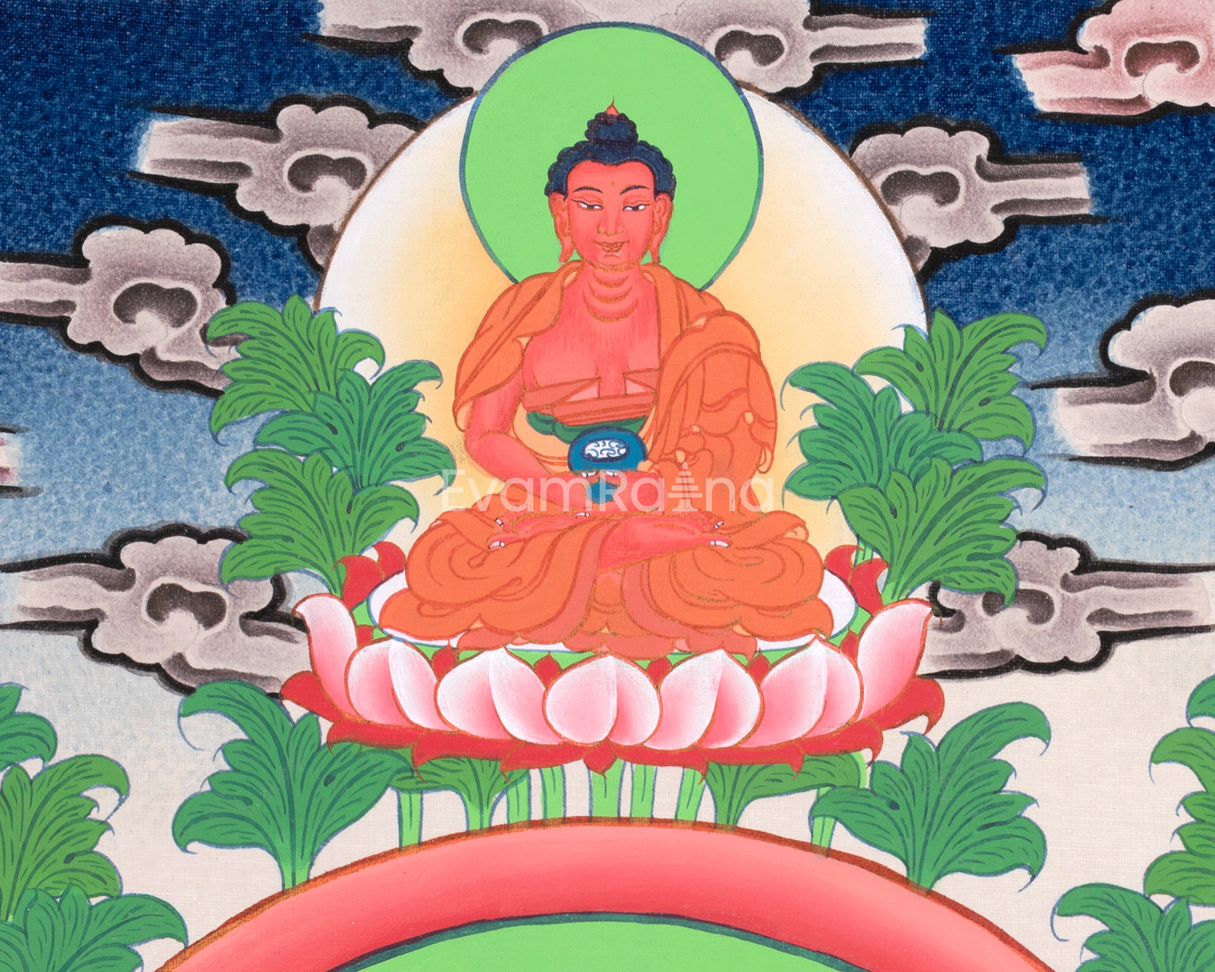 5 Dzambhala Thangka Painting | Lords Of Wealth | Art For Wealth and Abundance