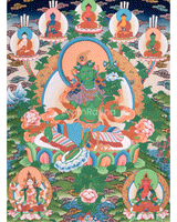green-tara-thangka-with-other-deities