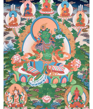 green-tara-thangka-with-other-deities
