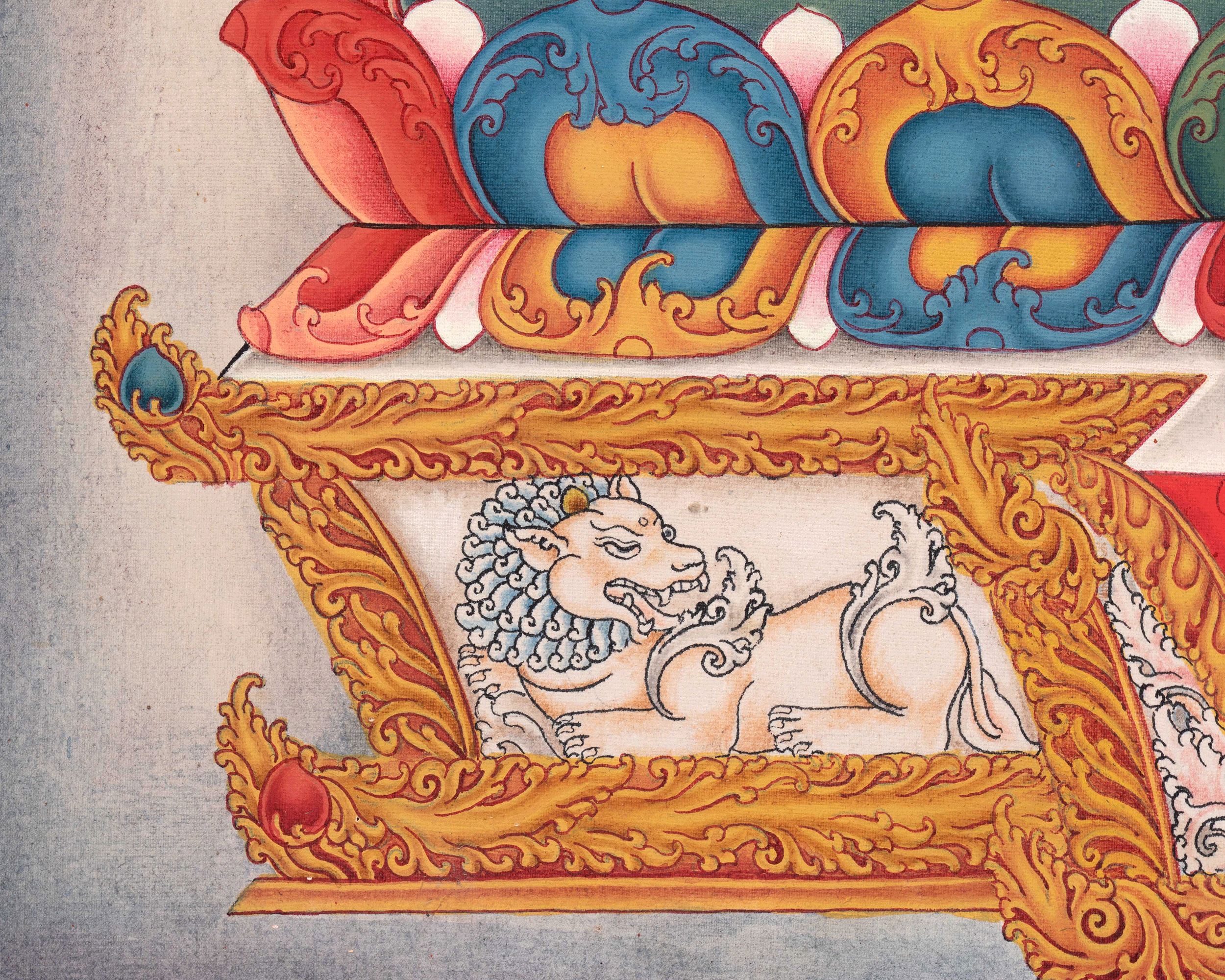 Hand Painted Thangka Of Siddhartha Gautama | Traditional Shakyamuni Buddha Art | Meditative Decor