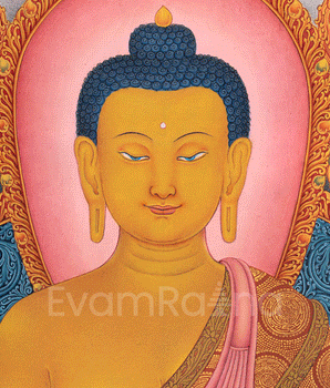 Hand Painted Thangka Of Siddhartha Gautama | Traditional Shakyamuni Buddha Art | Meditative Decor