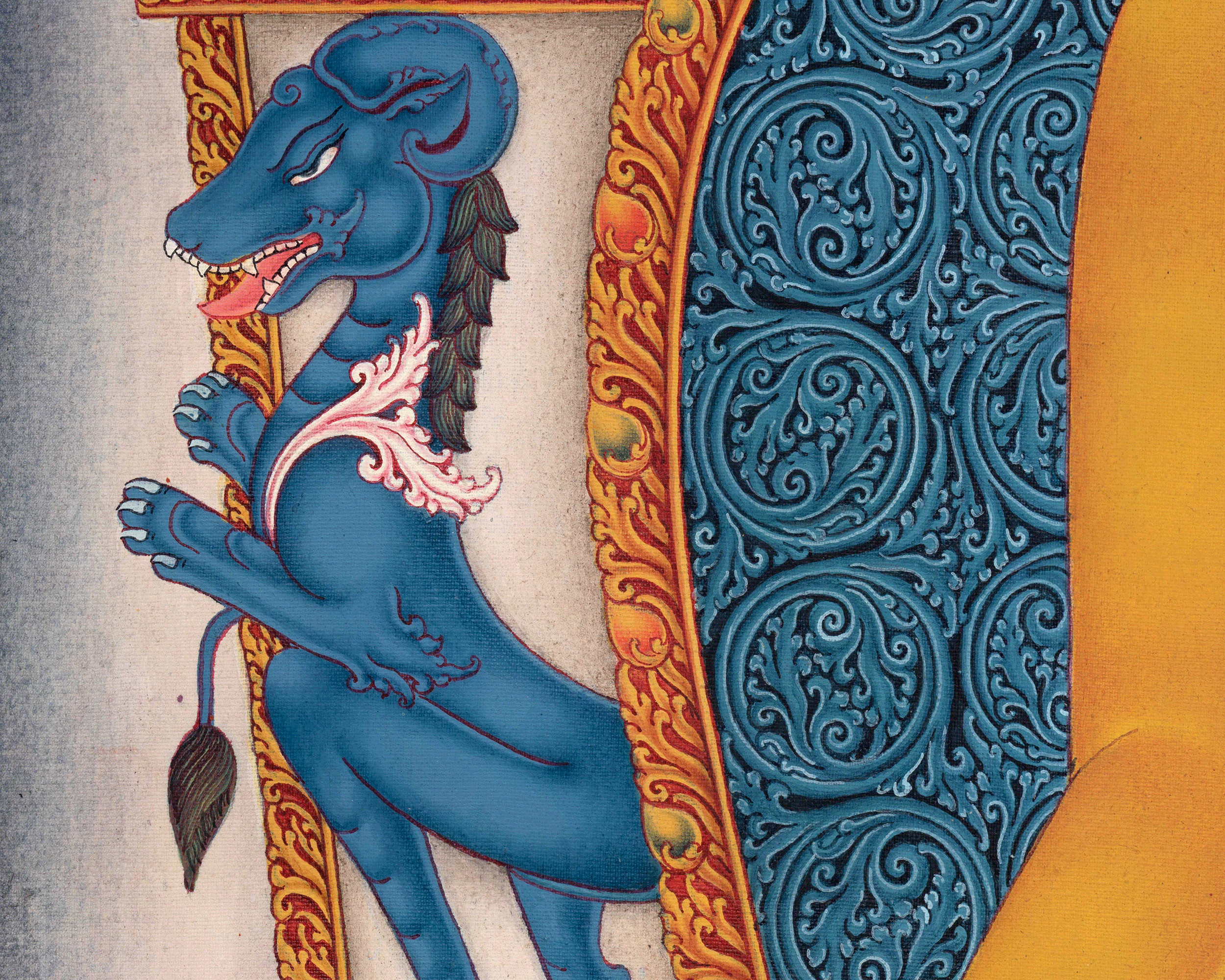 Hand Painted Thangka Of Siddhartha Gautama | Traditional Shakyamuni Buddha Art | Meditative Decor