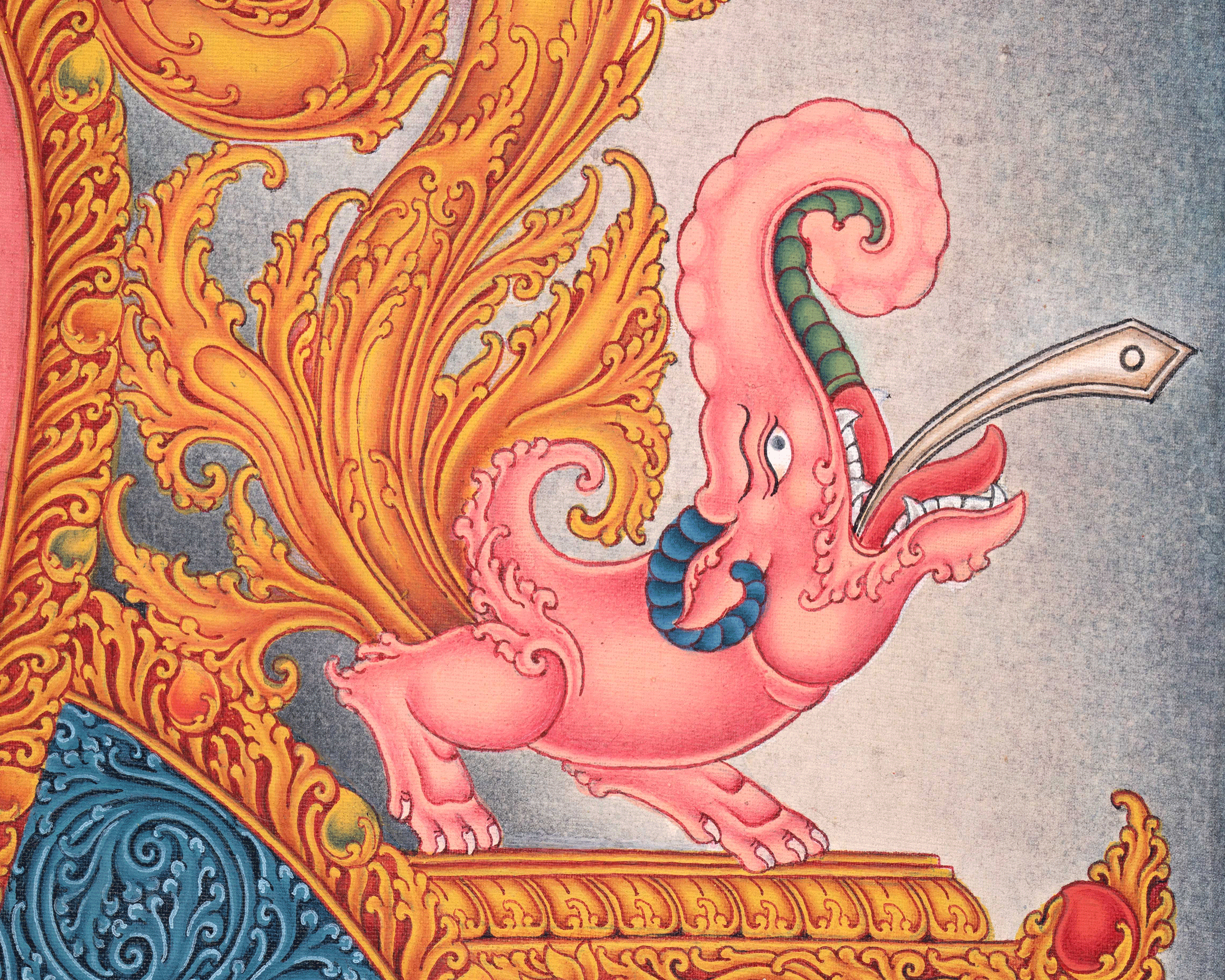 Hand Painted Thangka Of Siddhartha Gautama | Traditional Shakyamuni Buddha Art | Meditative Decor