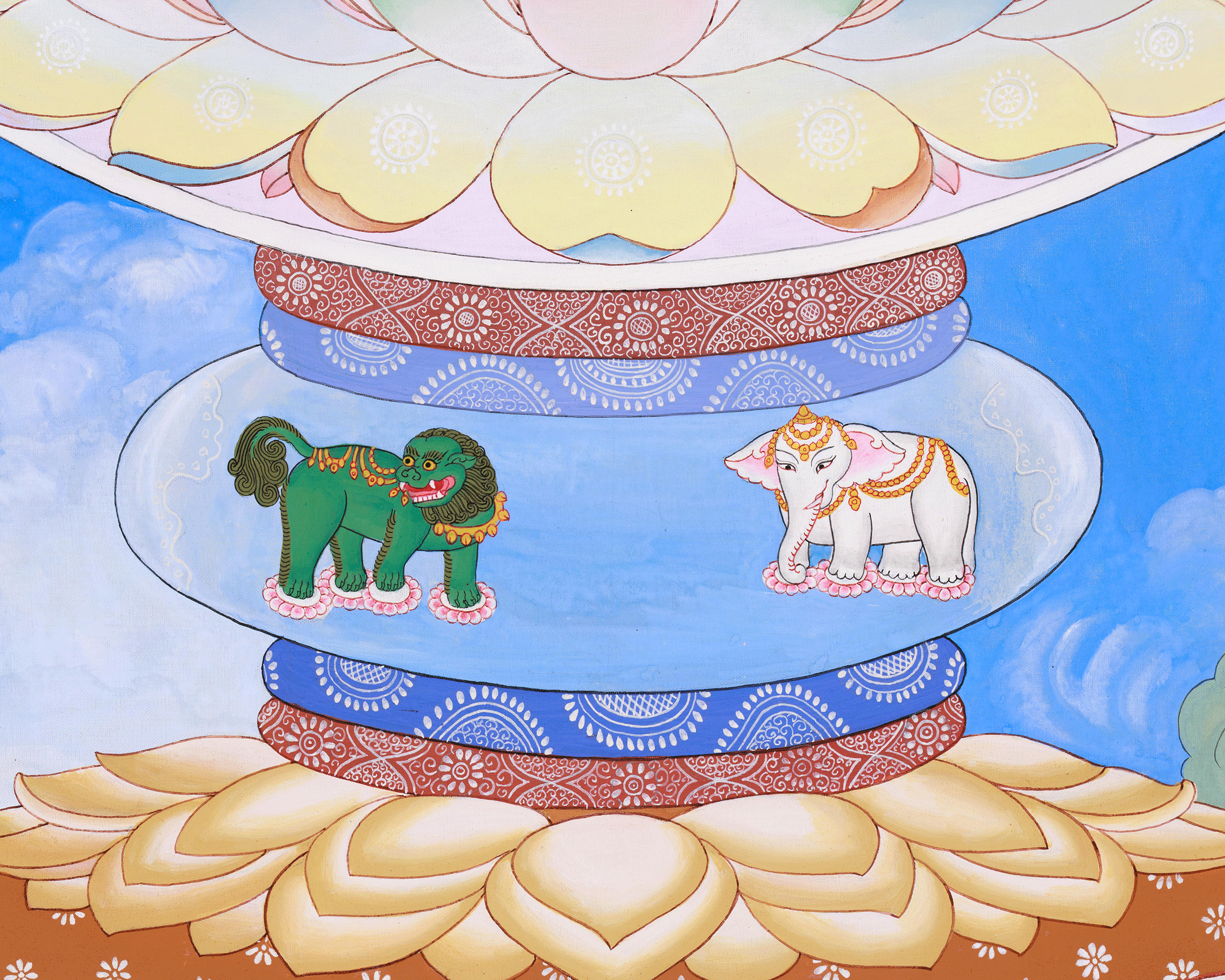 Cundi Thangka, Tantric Buddhist Goddess Art | Religious Art for Mediation