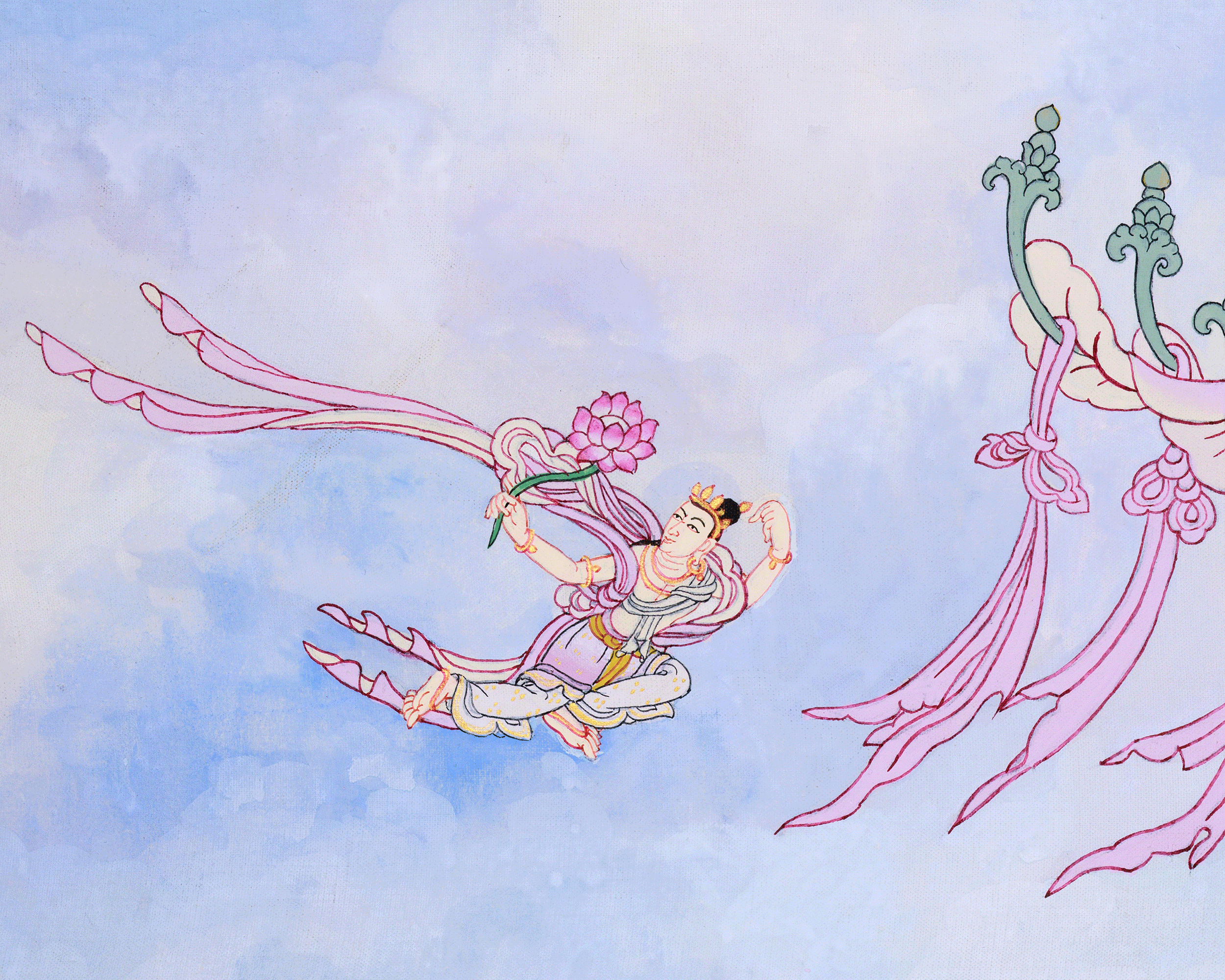 Cundi Thangka, Tantric Buddhist Goddess Art | Religious Art for Mediation