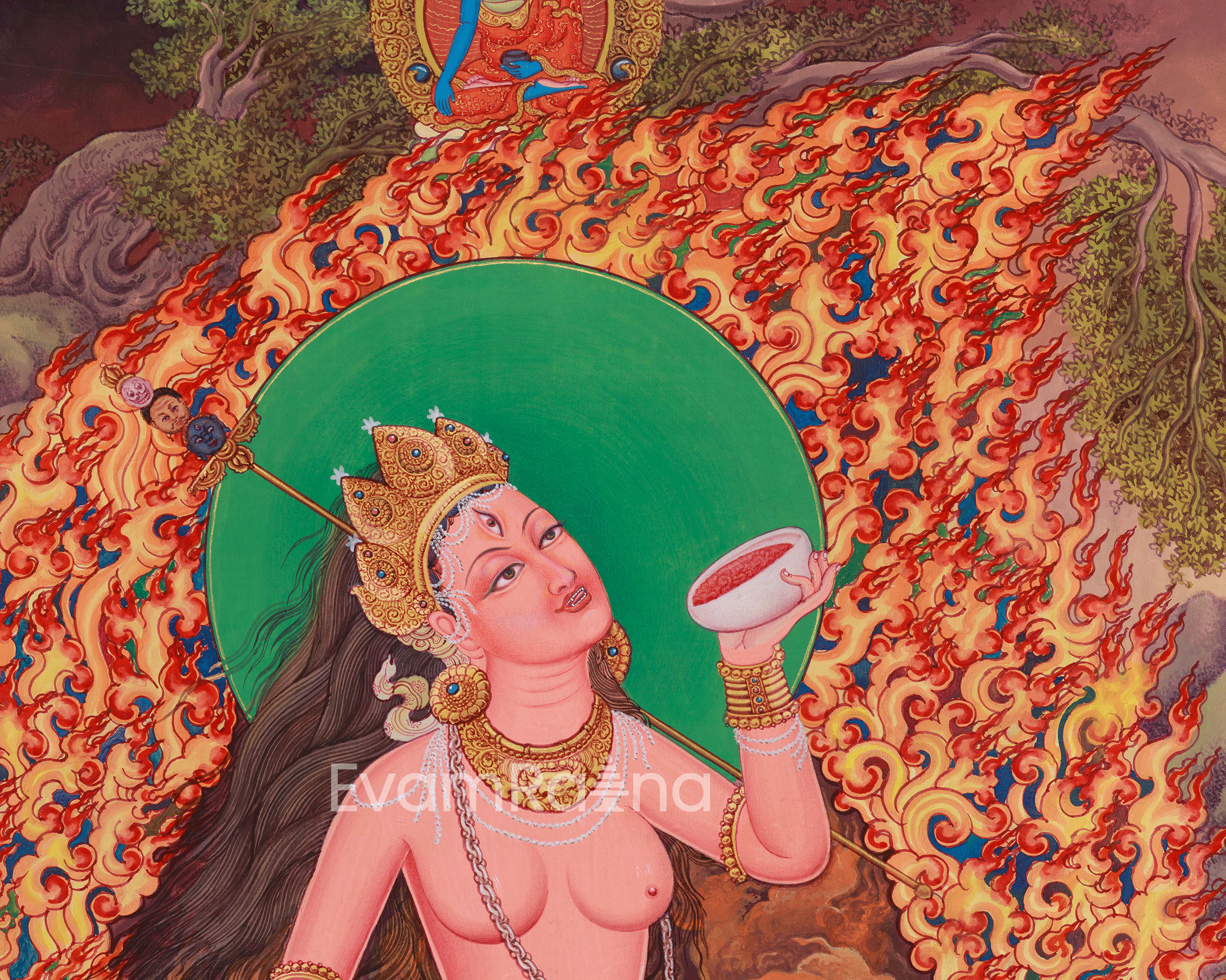 Vajrayogini Dakini Thangka | The Goddess Of Yoga Tantra | Traditional Artwork