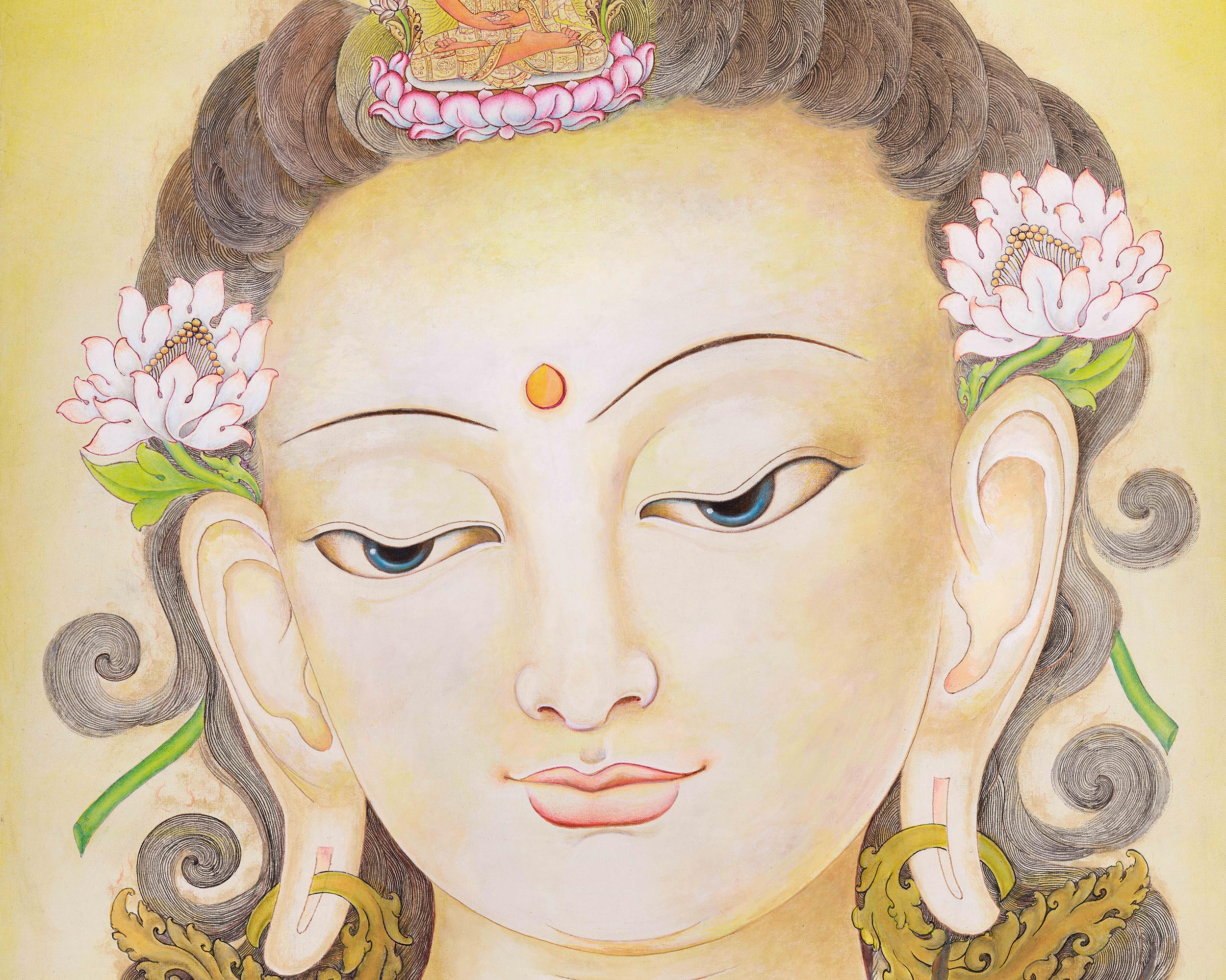 Lokeshvara Chenresig Thangka | The Boddhisattva Of Compassion | Meditative Art