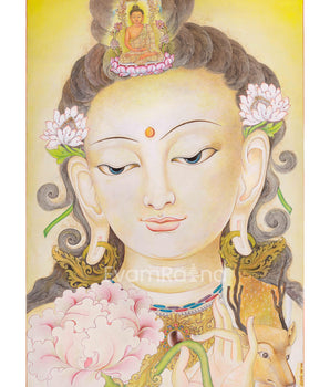 Lokeshvara Chenresig Thangka | The Boddhisattva Of Compassion | Meditative Art