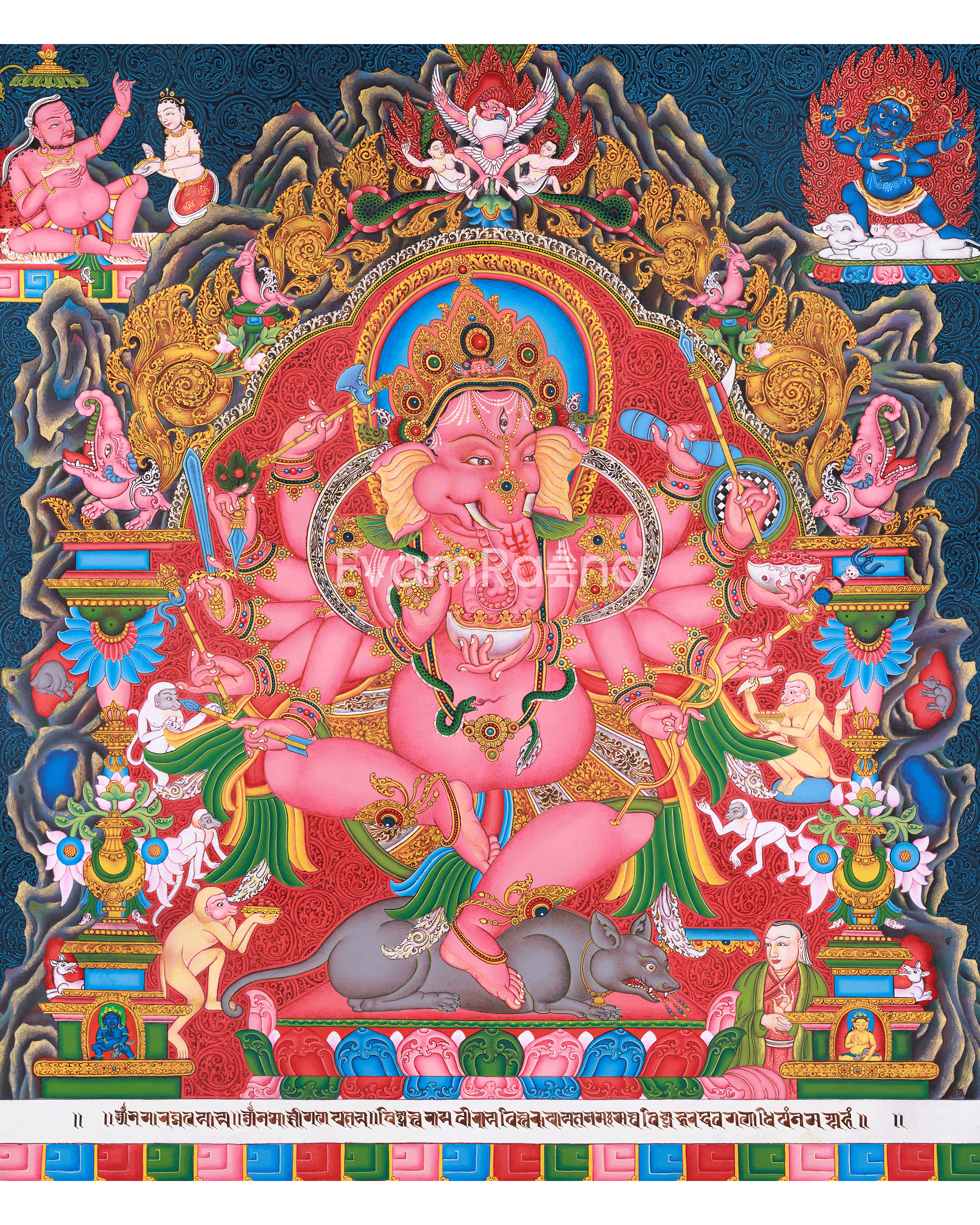 majestic-lord-ganesha-paubha-artwork-traditional-nepalese-art