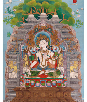 Mother of All Buddhas, White Tara Thangka