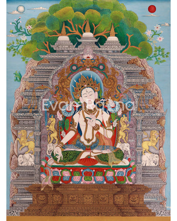 Mother of All Buddhas, White Tara Thangka