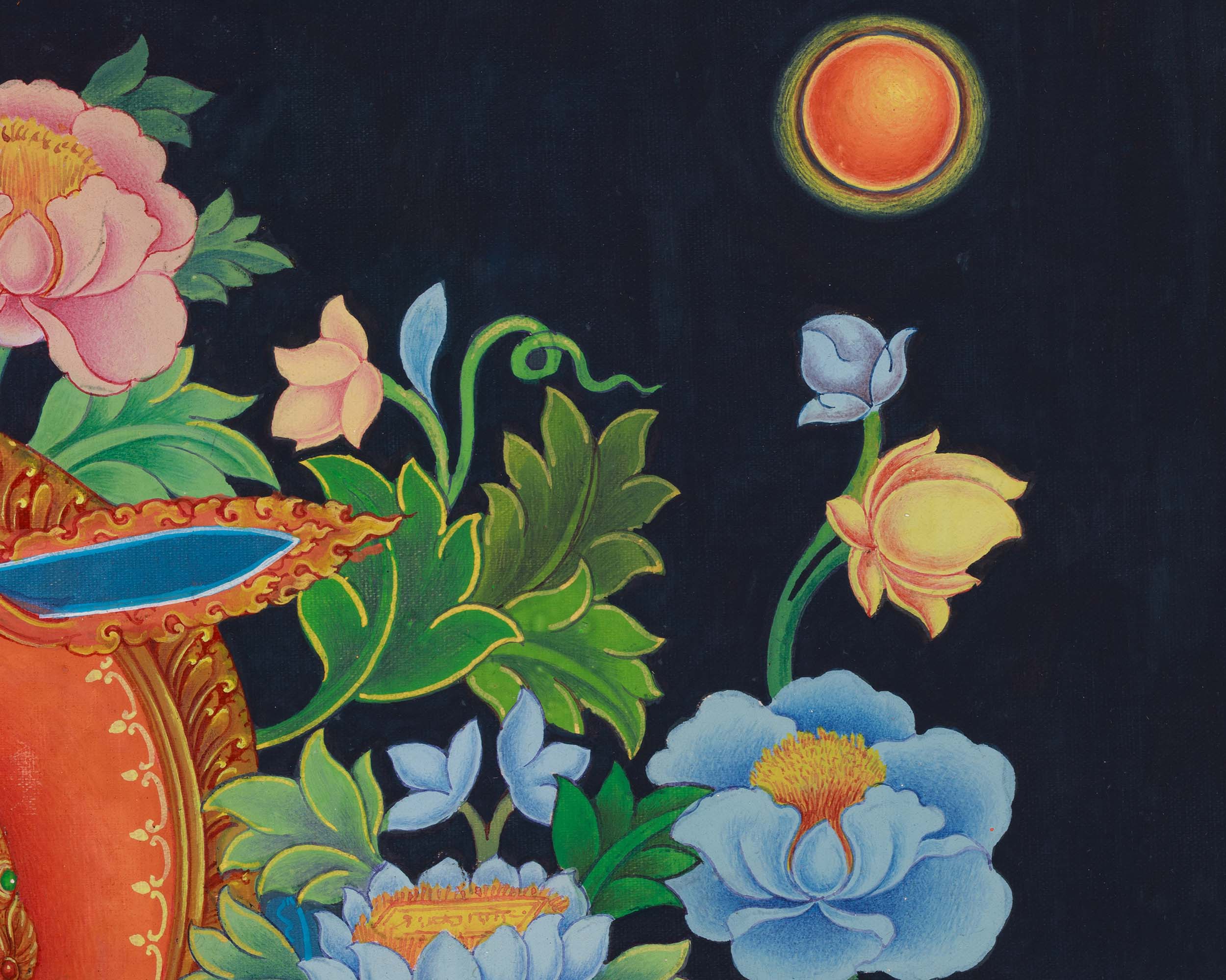 Buddha to Be, Manjushri Thangka | Enlightenment and Wisdom