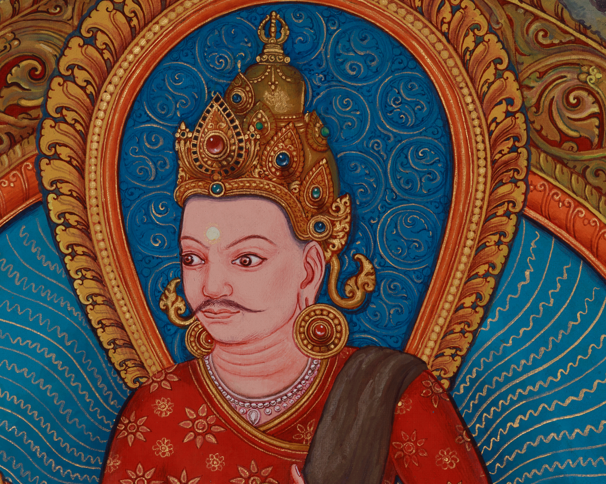 Mahasiddha of Kathmandu Valley, Jamana Gubaju Thangka