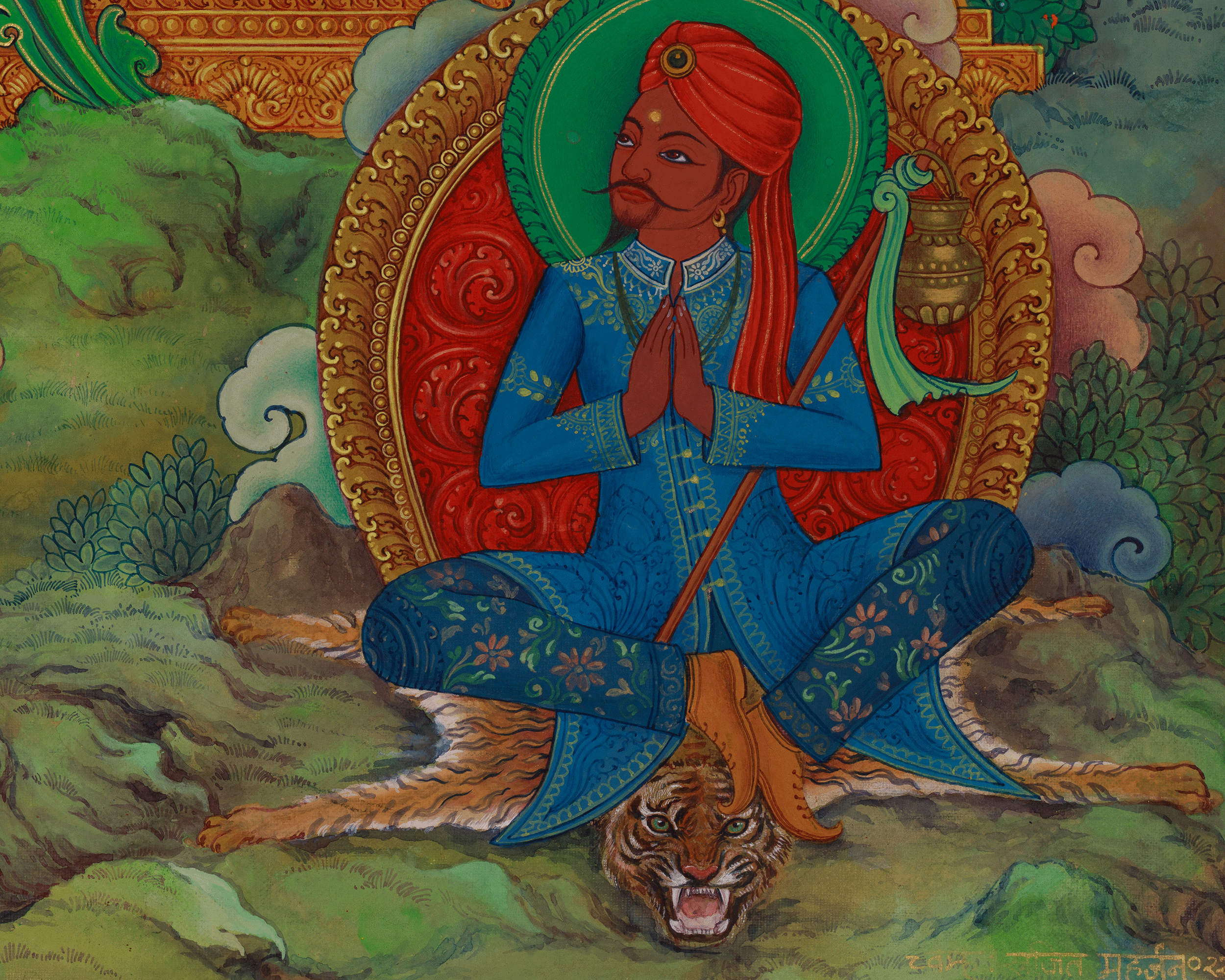 Mahasiddha of Kathmandu Valley, Jamana Gubaju Thangka