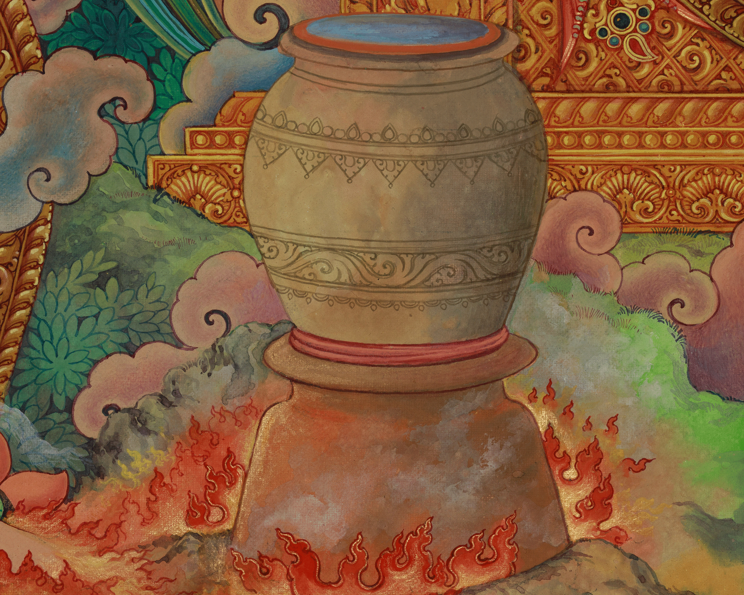 Mahasiddha of Kathmandu Valley, Jamana Gubaju Thangka