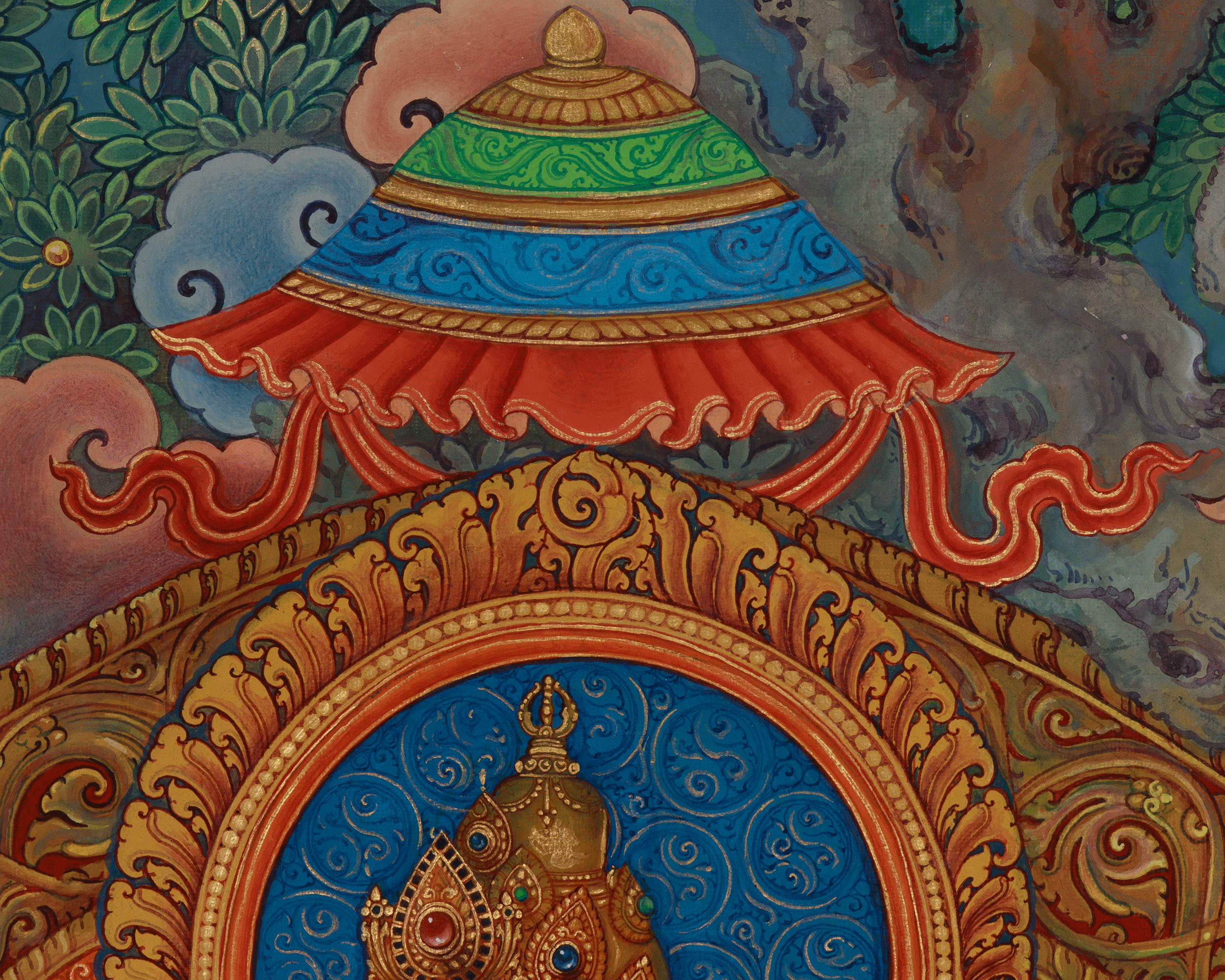 Mahasiddha of Kathmandu Valley, Jamana Gubaju Thangka