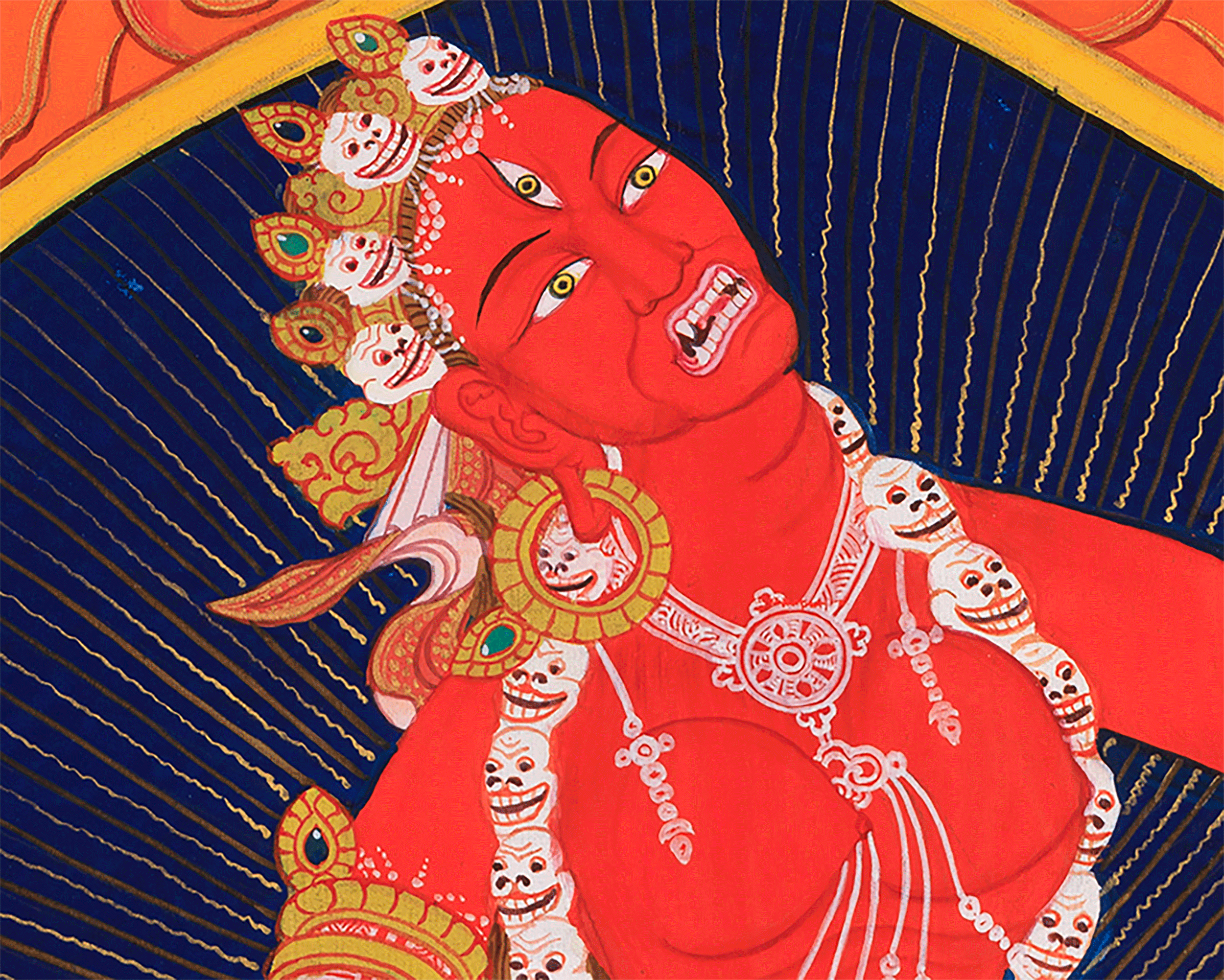 Vajrayogini Red Dakini Thangka | Fierce Wisdom and Empowerment