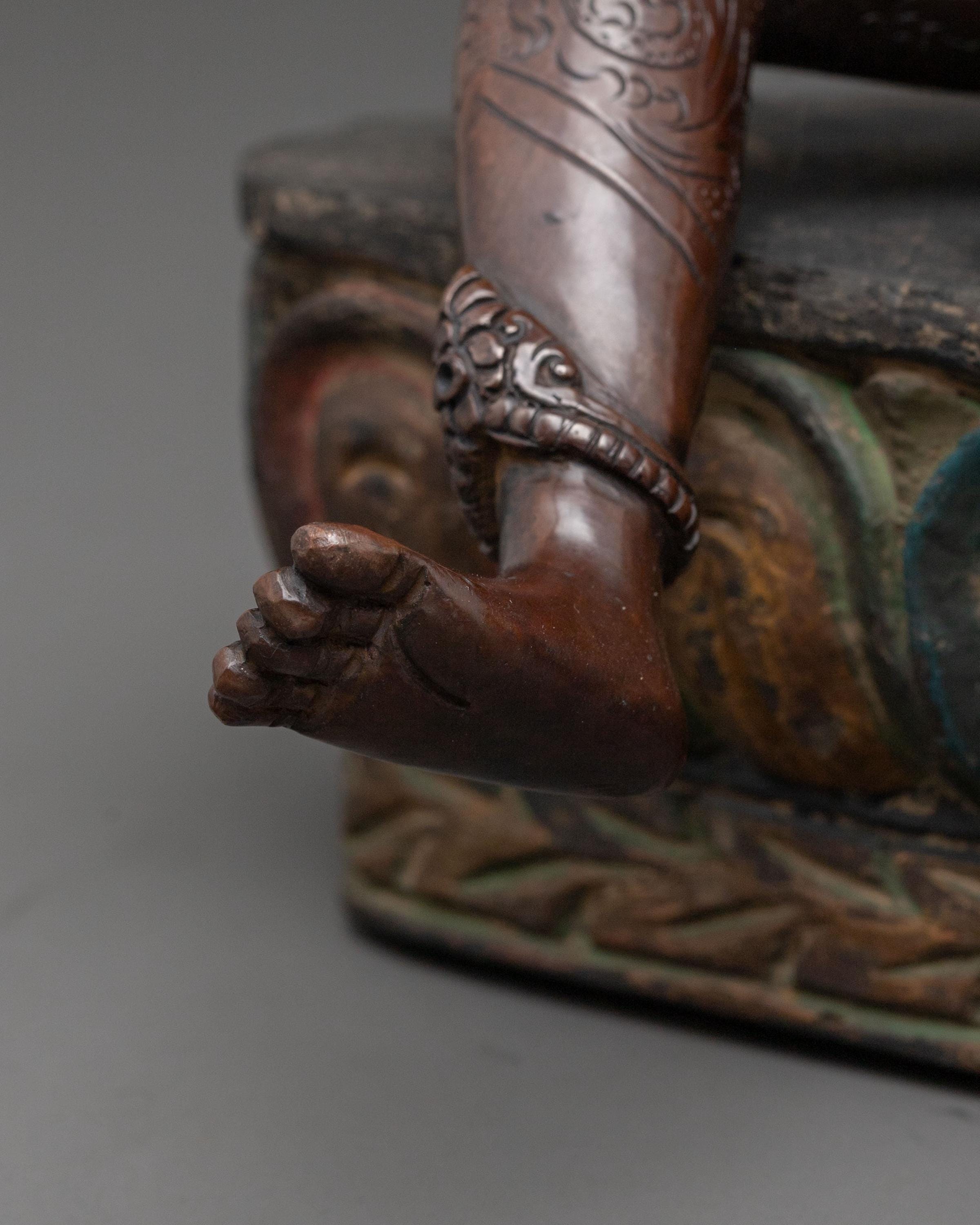 Handcrafted Saraha Statue | Spiritual Home Decor