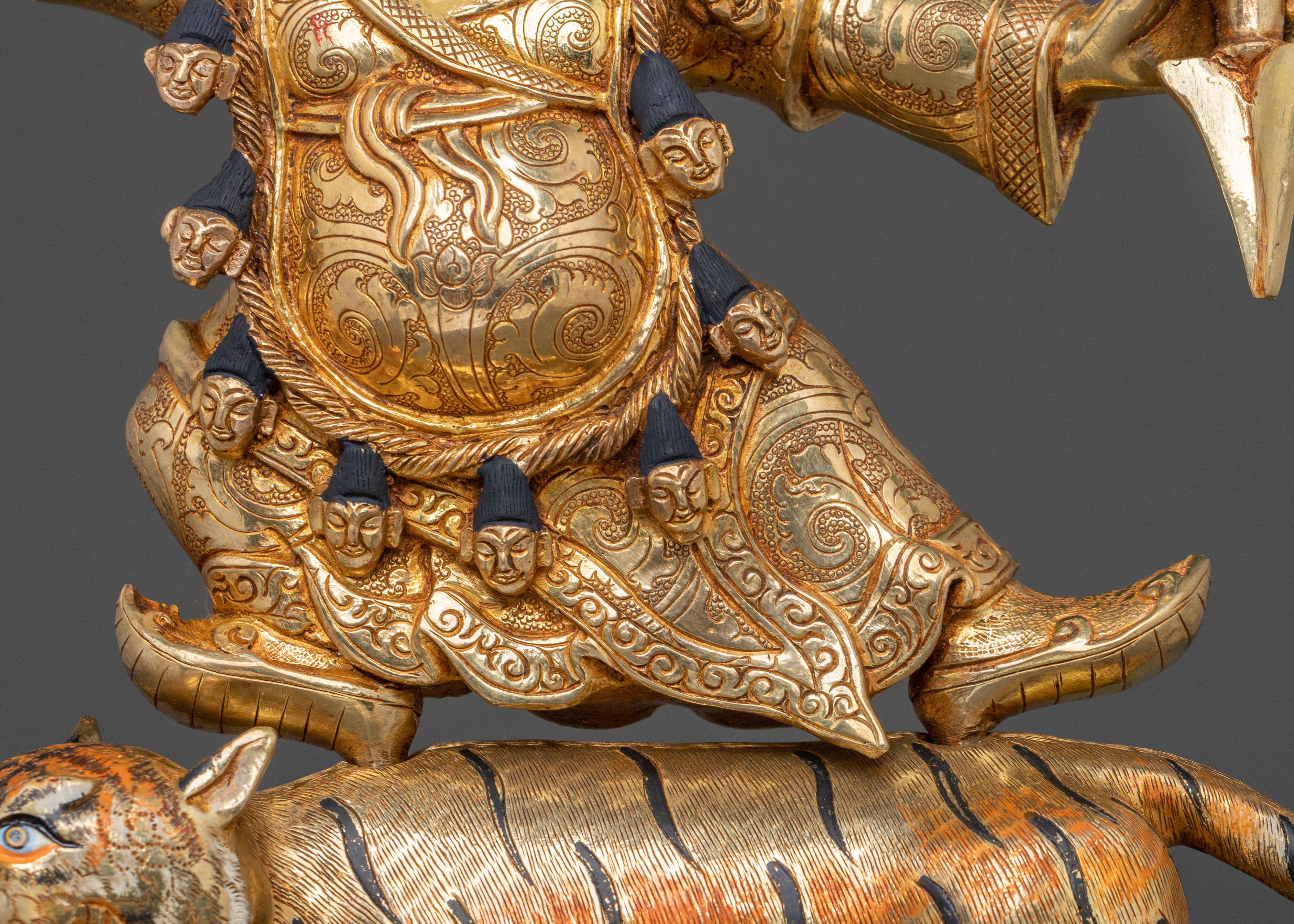 Spiritual Dorje Drollo Vajra Protector Statue | Tibetan Buddhist Sculpture