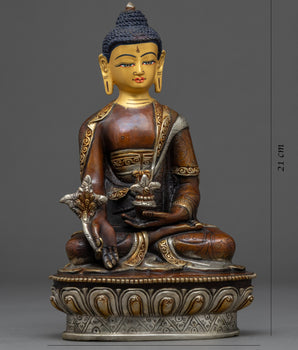 Medicine Buddha Healing Buddha Sculpture | Tibetan Buddhist Deity