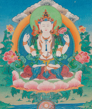Chenrezig Bodhisattva of Great Compassion | 4 Armed Avalokiteshvara