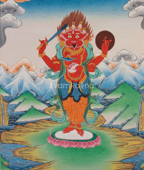 Garuda Thangka | Buddhist & Hindu Deity of Protection