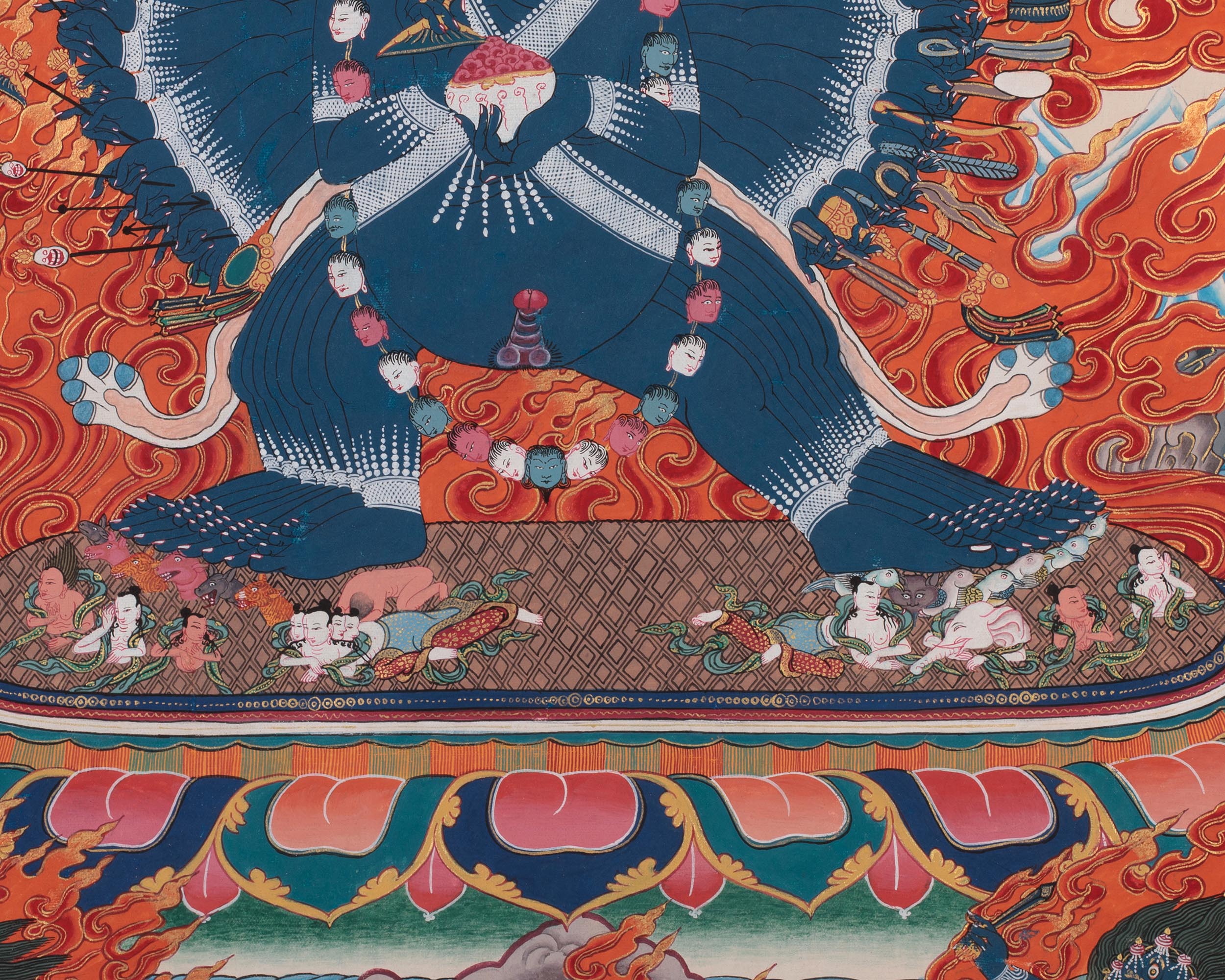 Heruka Yamantaka Thangka | The Wrathful Conqueror of Death