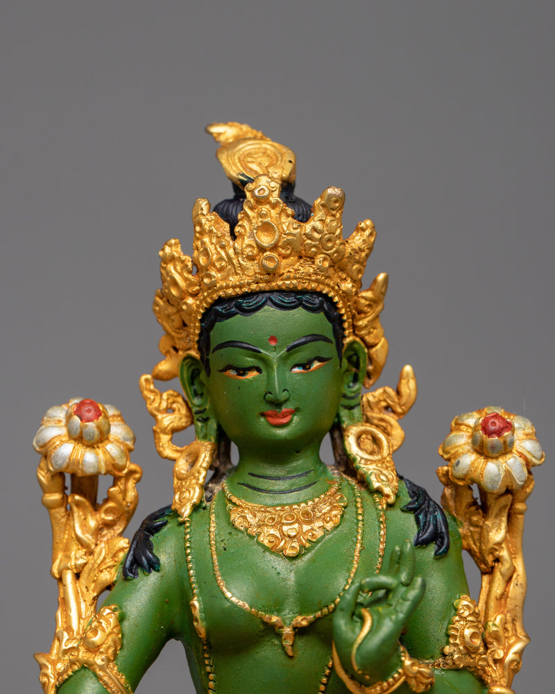 Arya Green Tara Statue | Symbol of Kindness and Strength