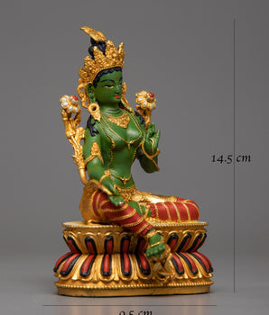 Arya Green Tara Statue | Symbol of Kindness and Strength