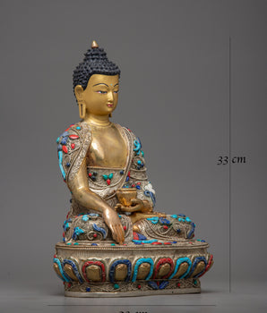 Sacred Copper Shakyamuni Buddha Statue | Symbol of Enlightenment and Compassion