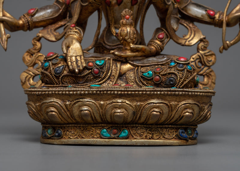 Traditional Namgyalma Copper Statue | Enhance Your Home with Buddhist Art