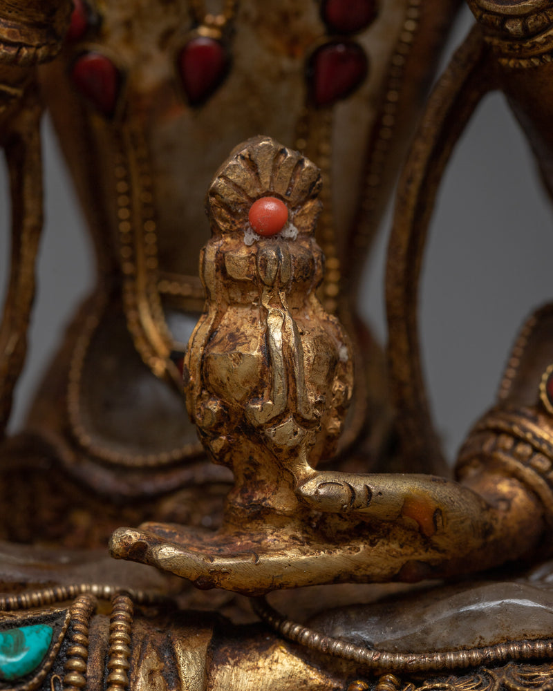 Traditional Namgyalma Copper Statue | Enhance Your Home with Buddhist Art